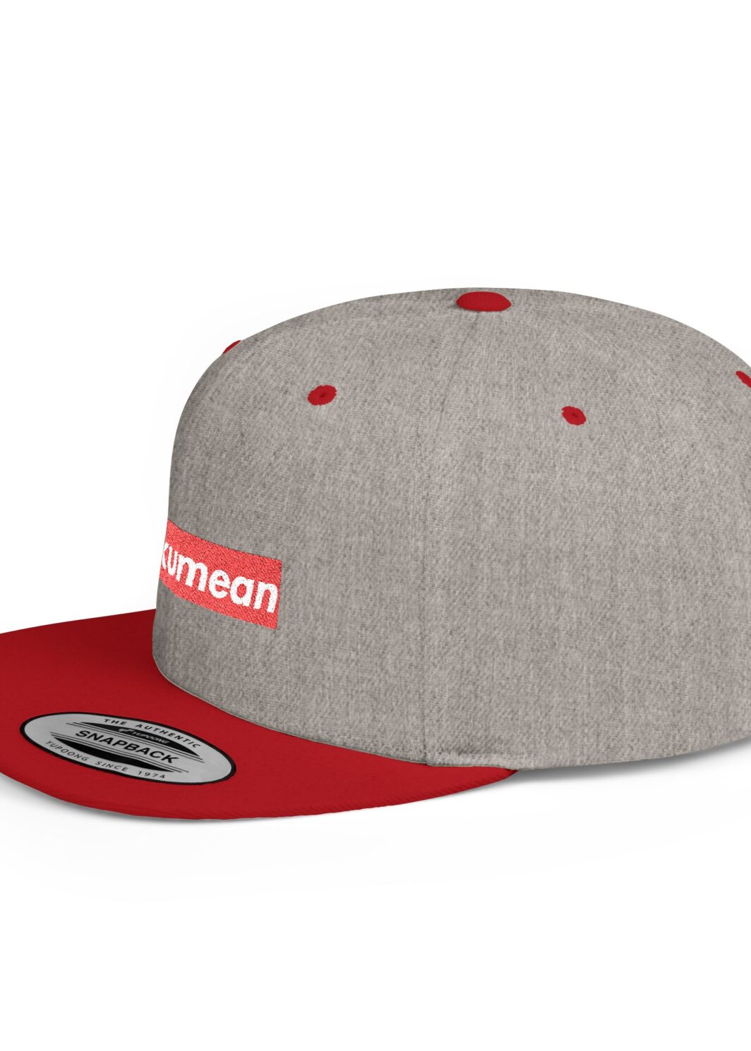 Fckumean Camo Flat Bill Snapback Hat,